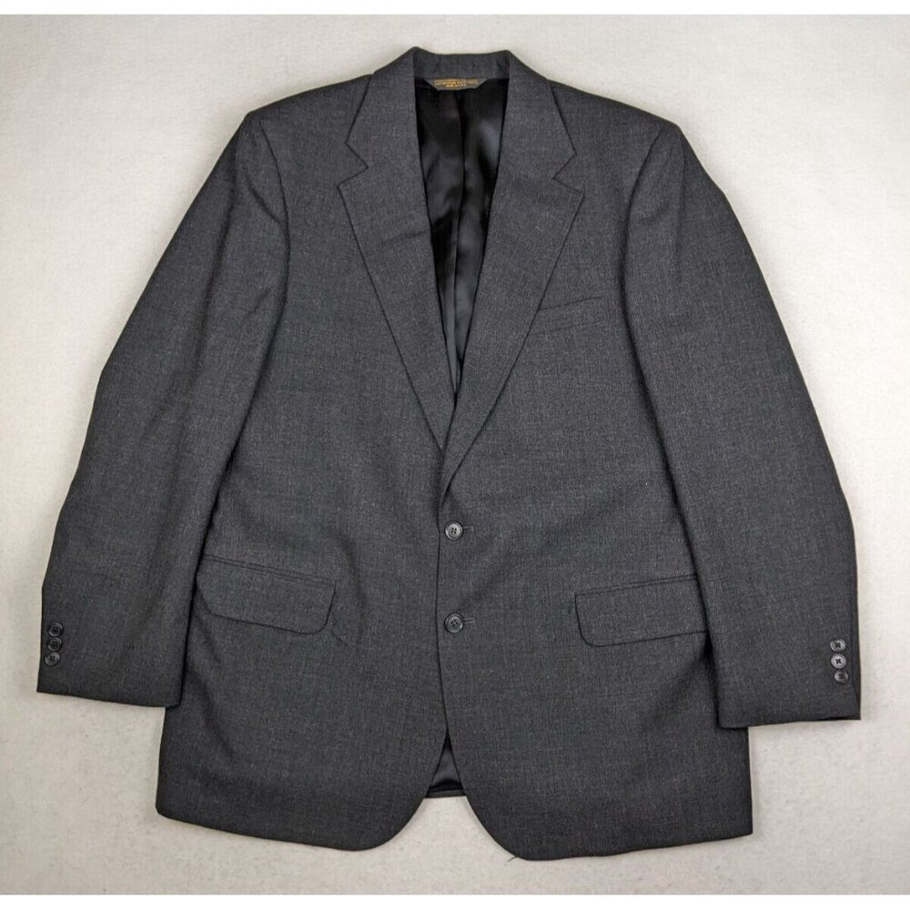 MEN'S GRAY BLAZER JACKET SPORT COAT - AMERICAN TREND DAMSCHRODERS - SIZE 44R